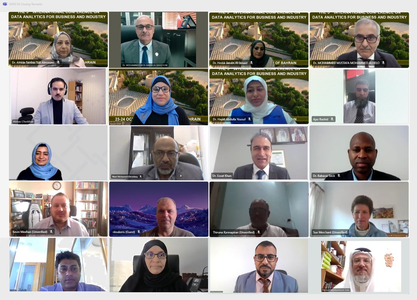 جامعة البحرين تنظم المؤتمر الدولي الخامس لتحليلات البيانات للأعمال والصناعة بالتعاون مع مؤسسات دولية متخصصة