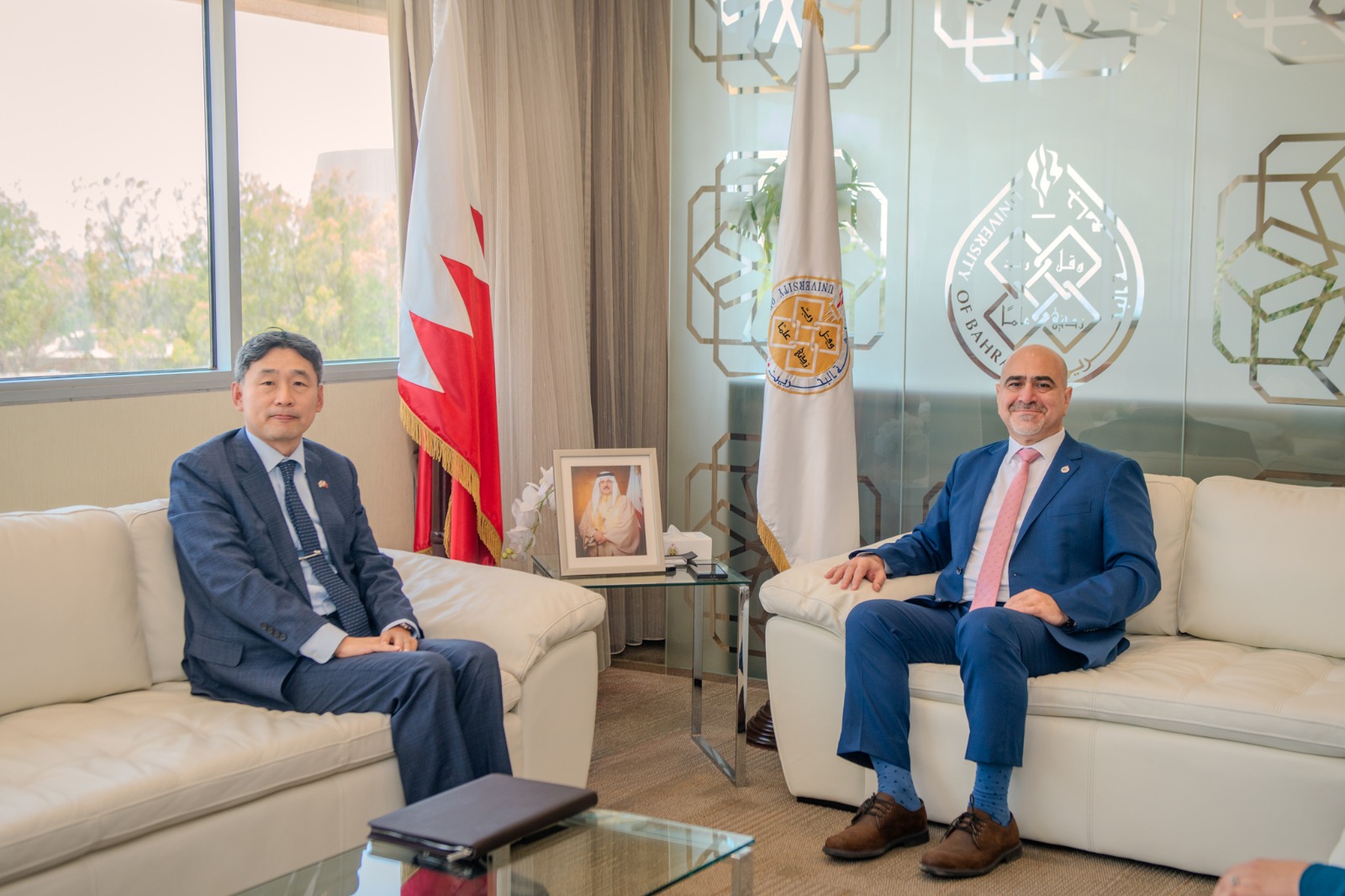 University of Bahrain President Receives Ambassador of the Republic of Korea