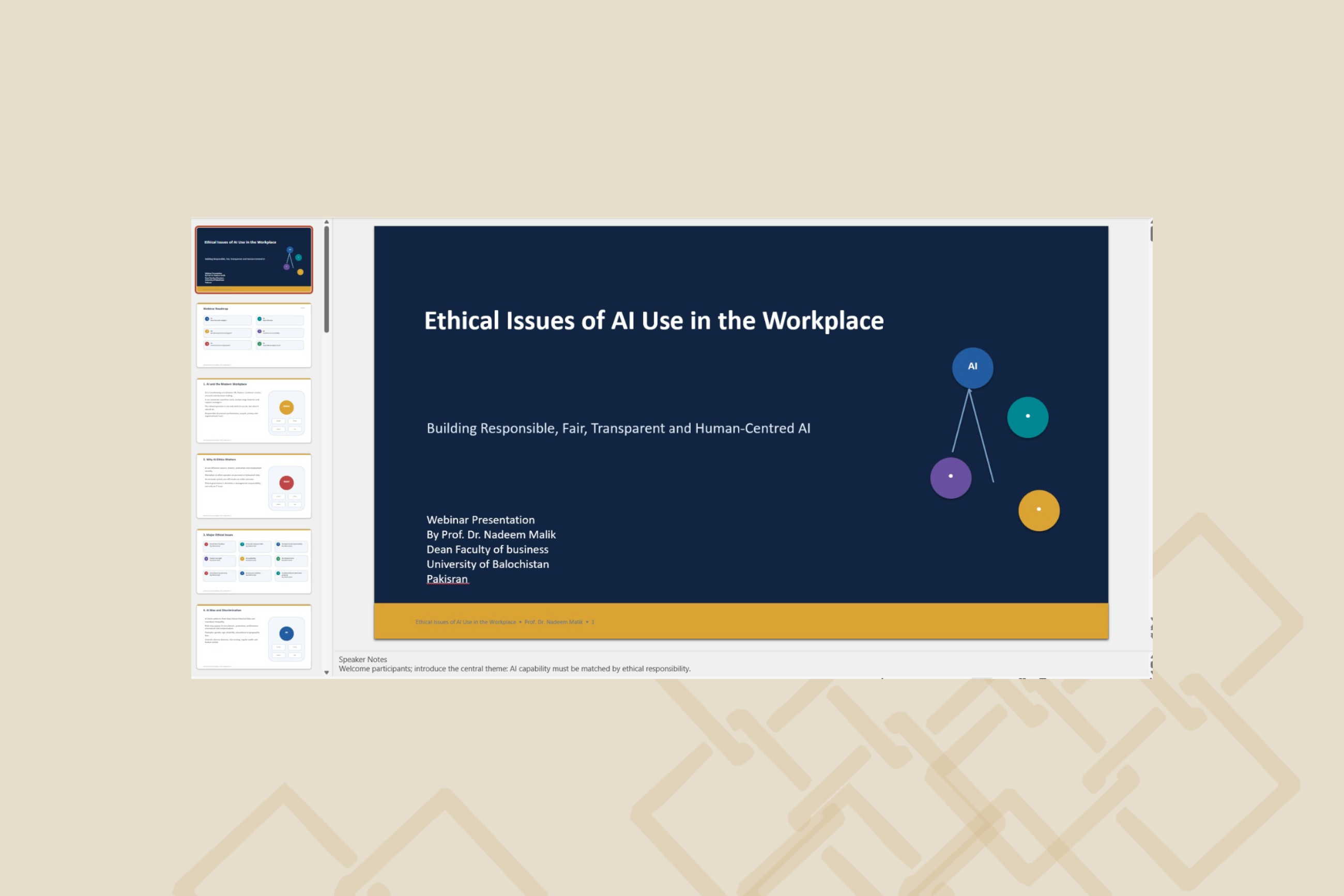 Webinar Explores Ethical Considerations of AI Use in the Workplace