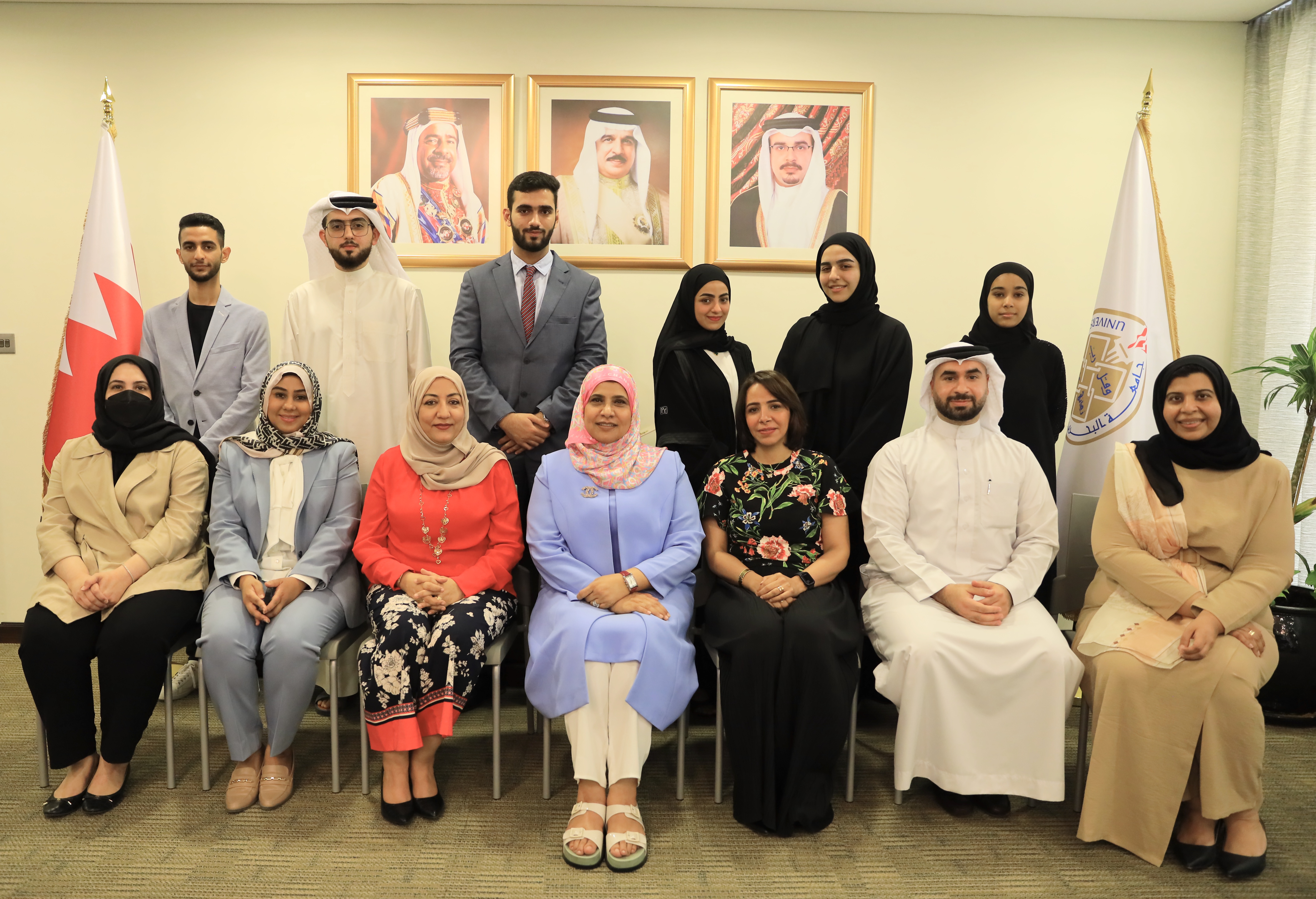 Dr. Al-Mudhahki Congratulates Heads and Supervisors of UoB’s Qualified and Winning Teams in INJAZ Bahrain Competition