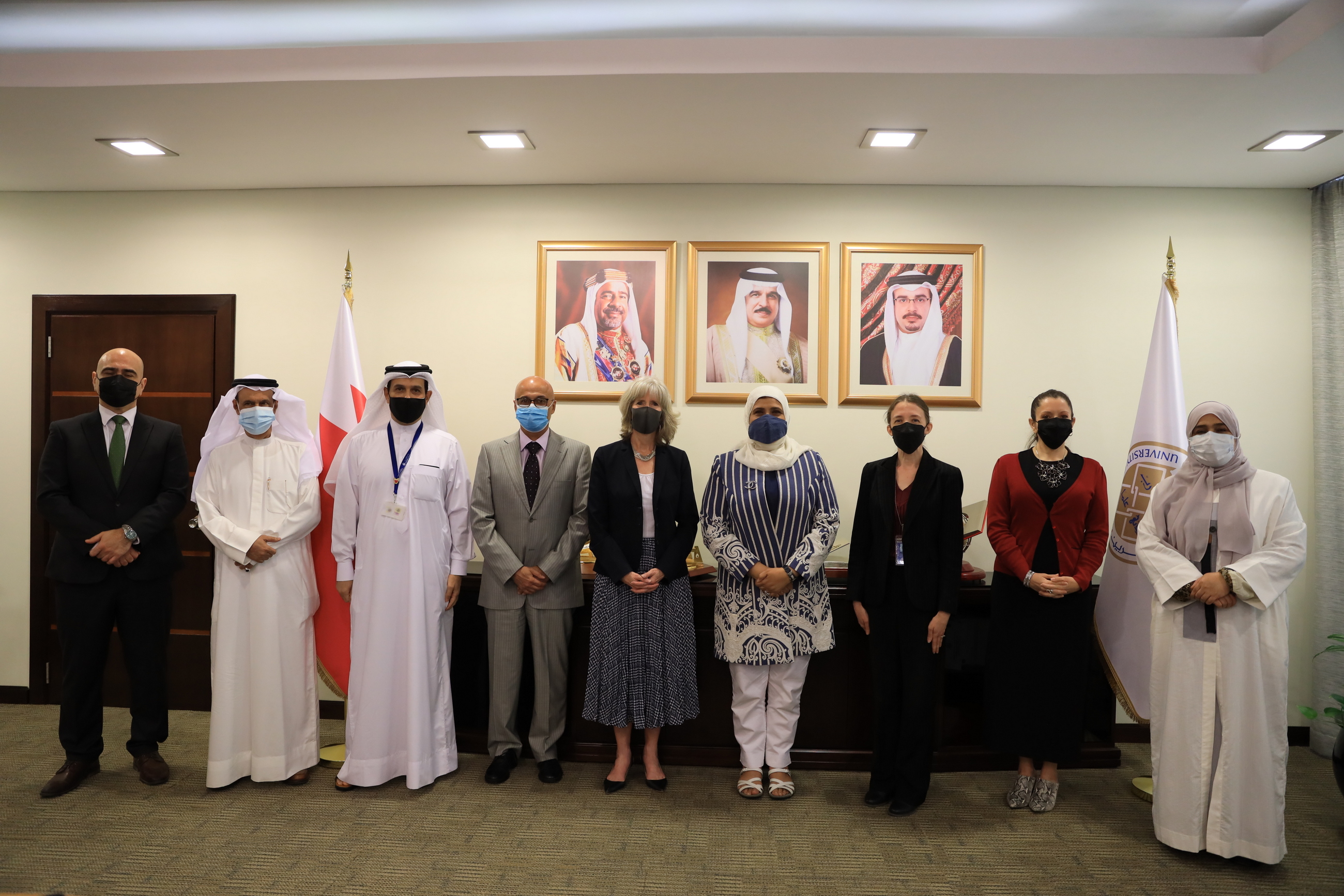 The President of the University of Bahrain Receives a Delegation from the US Embassy
