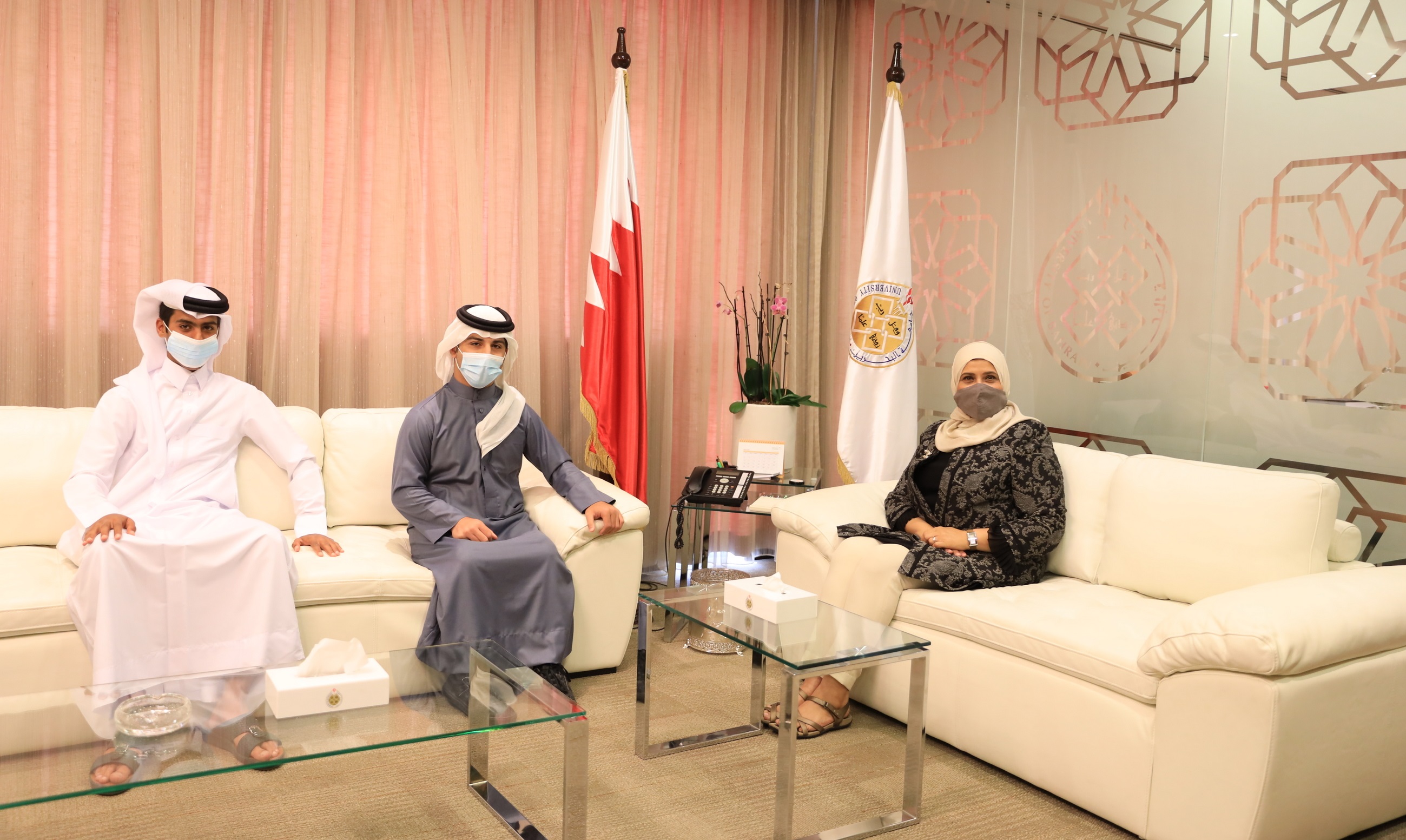 On the Occasion of Two Students at UoB Winning an Asian and Local Championships.. Dr. Al-Mudhahki: We Are Keen to Enhance an Environment That Stimulates Youth Capabilities in All Fields