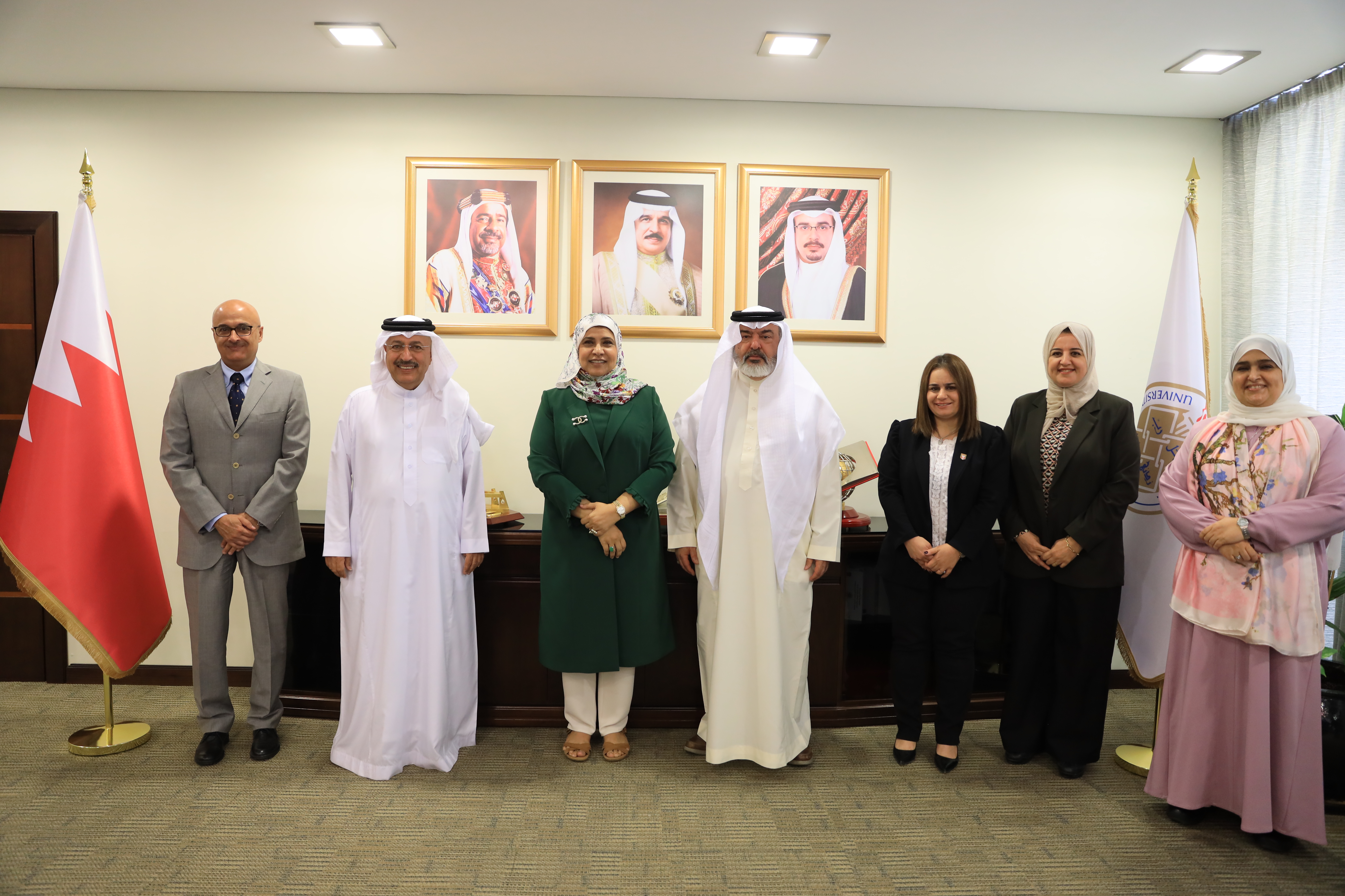 رئيسة جامعة البحرين تستقبل رئيس مجلس أمناء كلية البحرين الجامعية 