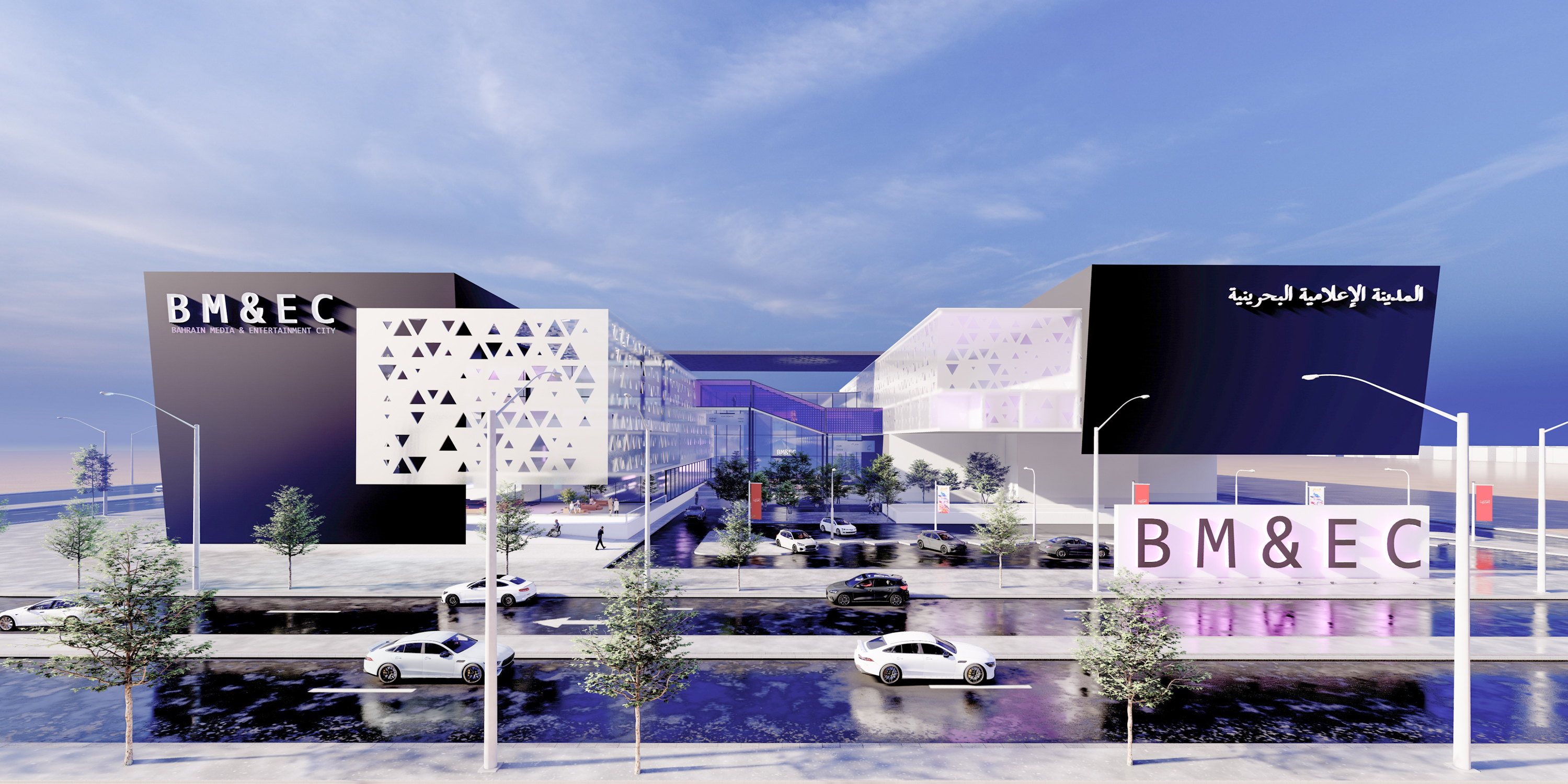 Project strengthens bond among Bahraini content creators A student at the Faculty of Engineering at Bahrain University designs the Bahrain Media City project