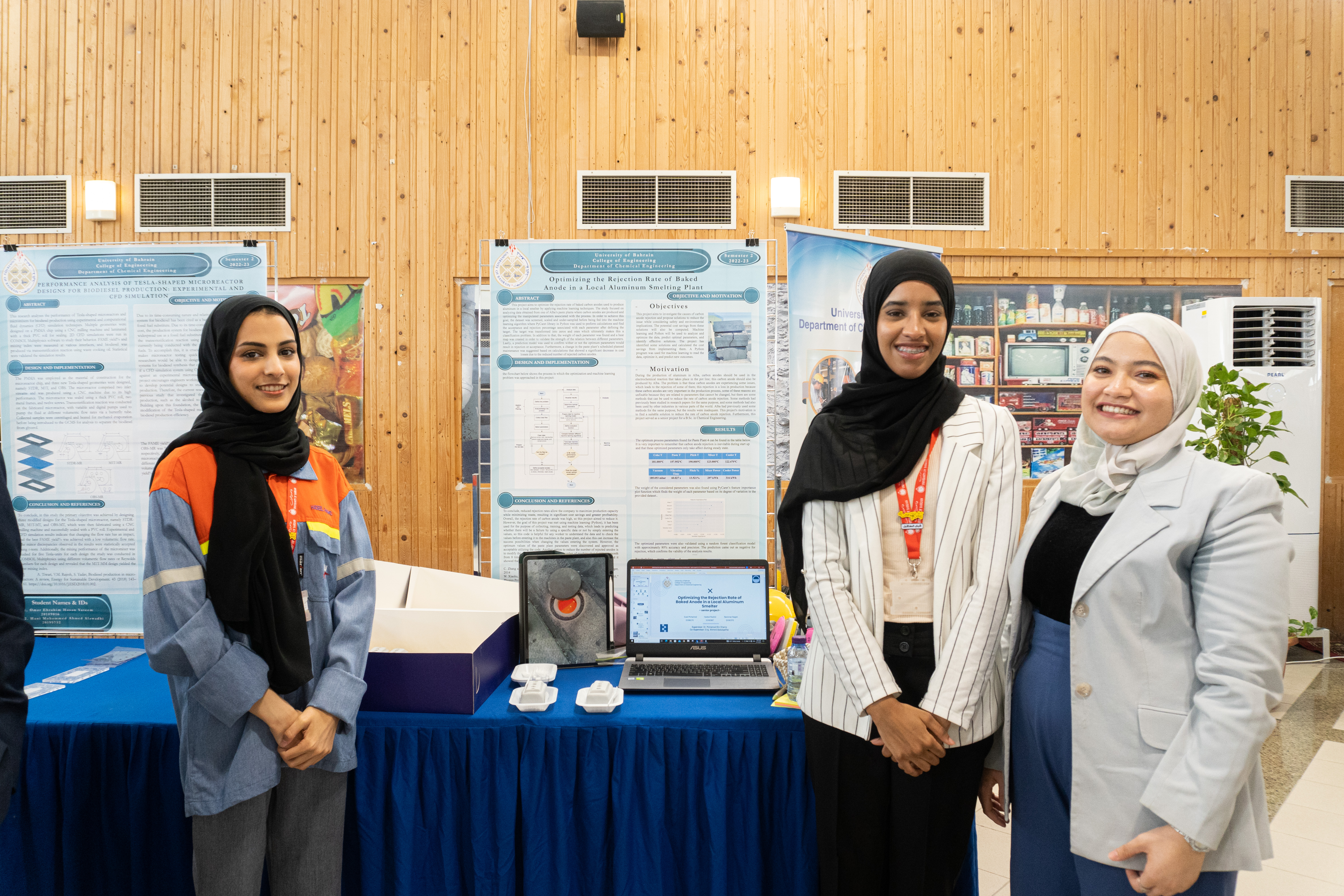 The project creates the best factors to produce anodes and reduces costs A student team at UOB develops a model that identifies optimal conditions for aluminum manufacturing