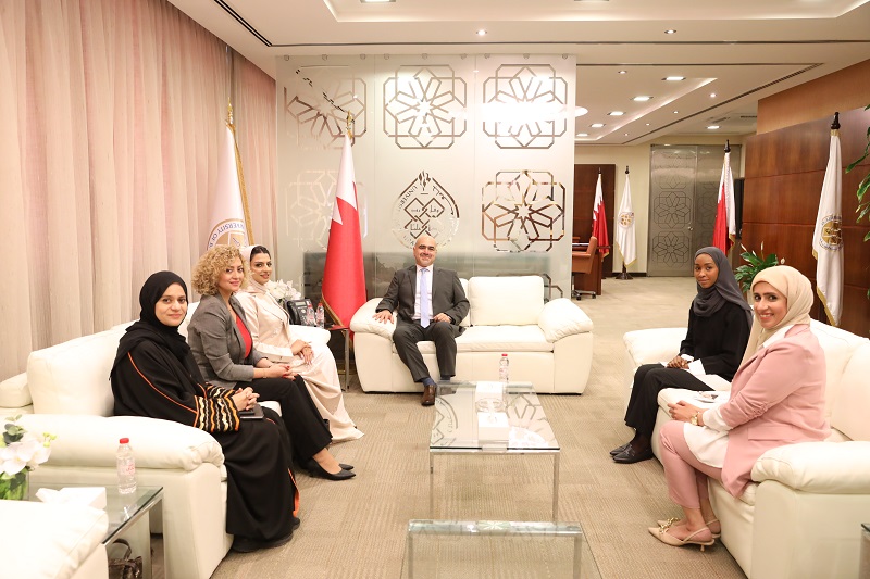 خلال استقباله أعضاء الجمعية البحرينية للملكية الفكرية   رئيس جامعة البحرين يؤكد أهمية تبني مبتكرات الطلبة وحمايتها