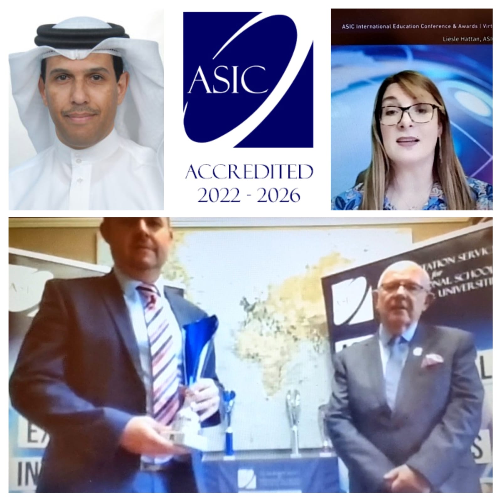 During The Annual Conference and In the Presence of The Dean UoB’s College of Arts Receives the “Premier Institution” Award from ASIC