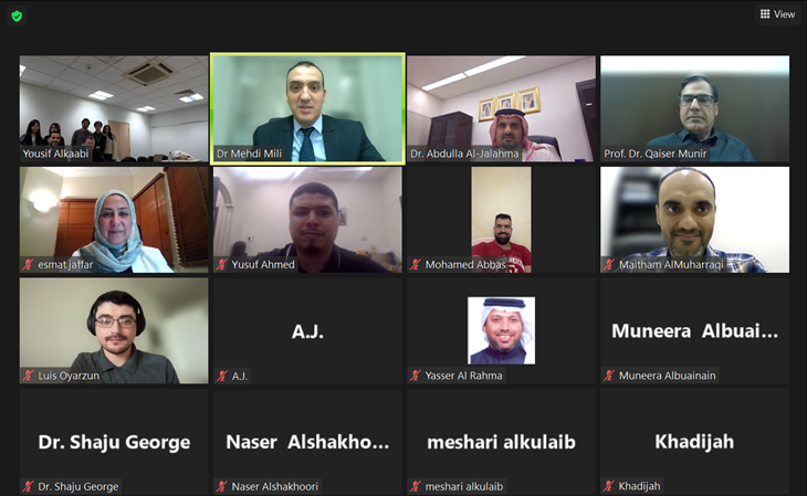 Review experiences and discuss opportunities for joint research PhD students at the Universities of Bahrain and Manchester exchange views on their theses