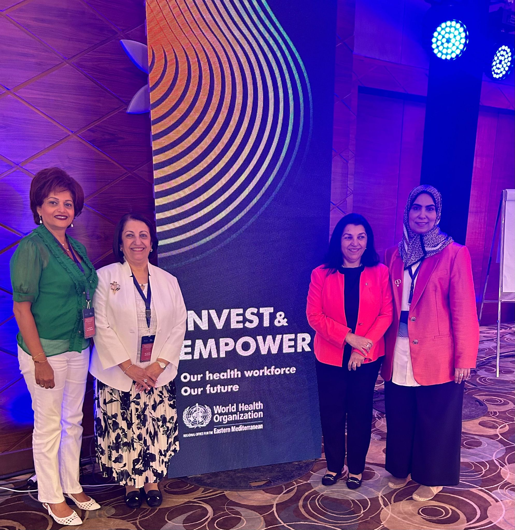 بحث واقع القوى الصحية العاملة في المنطقة وخطط التأهب والجاهزية  عميدة “العلوم الصحية” بجامعة البحرين تشارك في اجتماع لمنظمة الصحة العالمية بالقاهرة