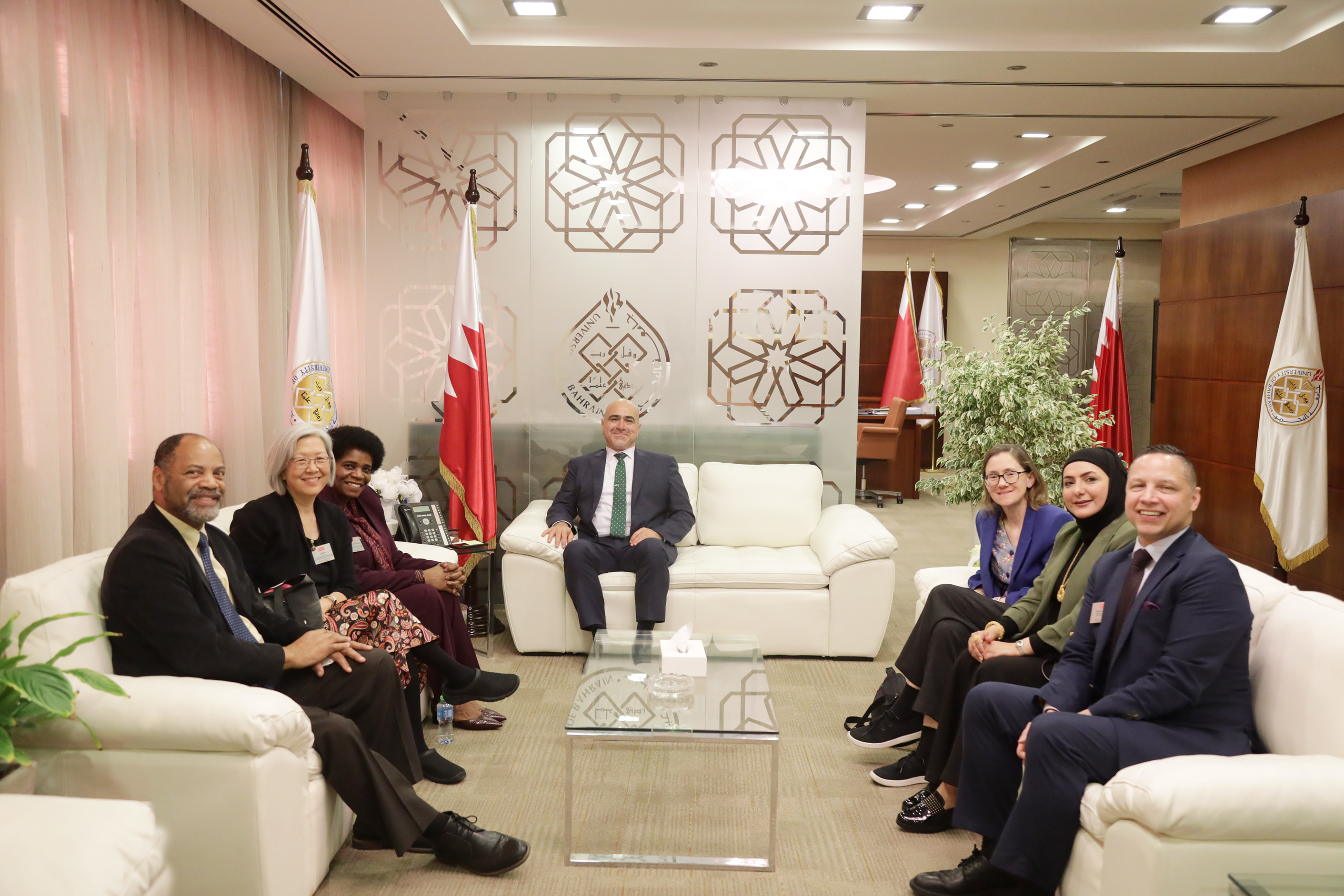During His Reception of the Chief Advisor of the Wheelock College of Education at the American University The President of UoB Praises the Constructive Cooperation Between BTC And Boston University