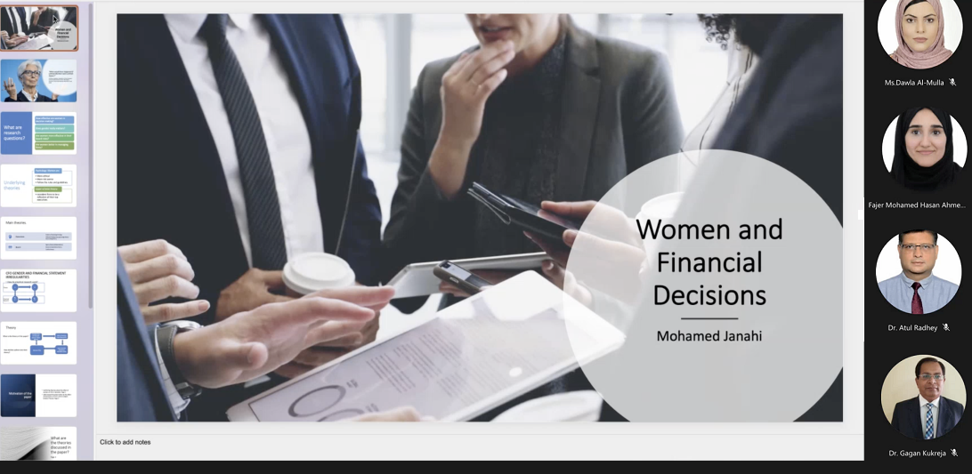 حضرها 20 من طلبة الدراسات العليا في الكلية  “إدارة أعمال” جامعة البحرين تقدم ورشة مكثفة عن قضايا حوكمة الشركات