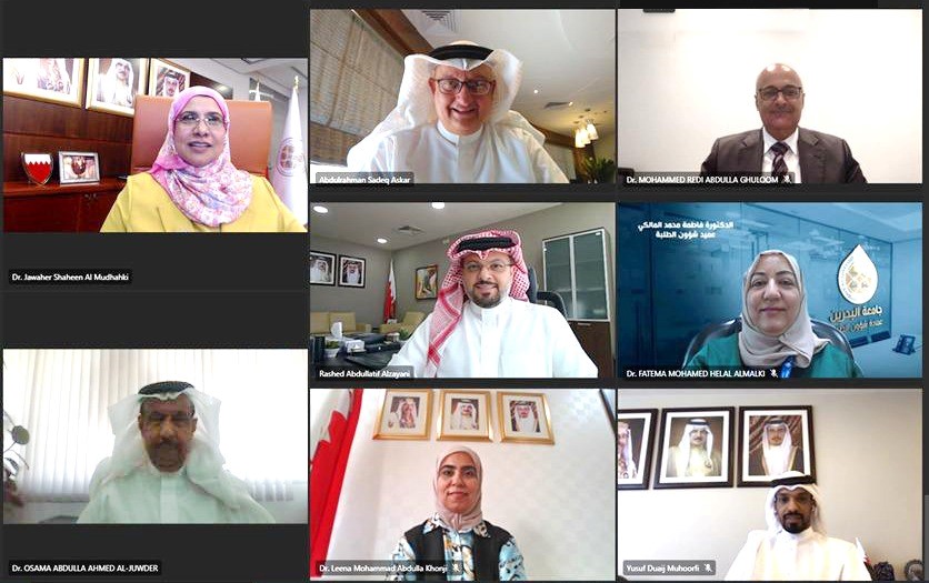 لتمثيل مملكة البحرين في المنتخبات الوطنية د. المضحكي تبحث مع د. عسكر  آلية دعم طلبة الجامعة الرياضيين والفنيين